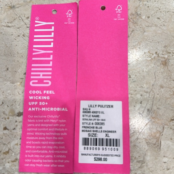 Lilly Pulitzer Seralina Frenchie Blue Mosaic Shells Maxi XL - Picture 2 of 2